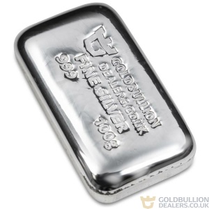 Gold Bullion Dealers 100 Gram Silver Bar