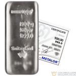 Metalor 500 Gram Silver Bar