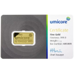 Umicore 5 Gram Gold Bar