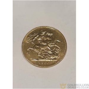 1886 Gold Sovereign - Victoria Young Head - M